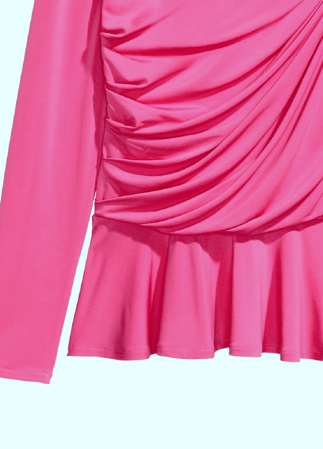 Рожева блуза з драпіруванням H&M