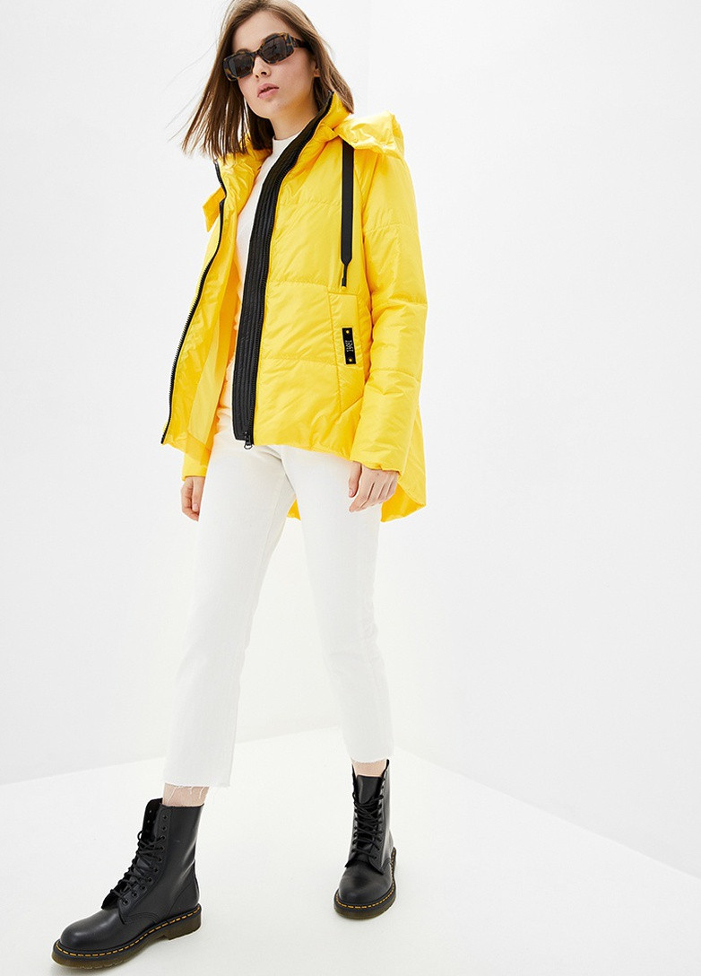 Желтая демисезонная куртка Modniy OAZIS