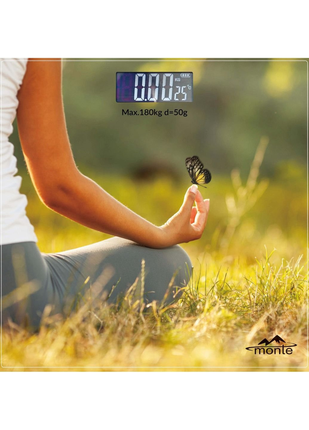 Весы напольные Yoga MT-6012-6 180 кг Monte (253618916)
