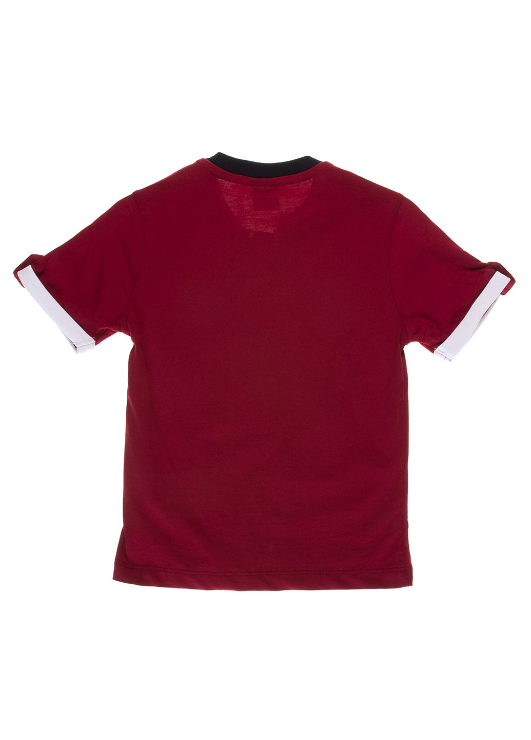 Бордовая летняя футболка с коротким рукавом Starlet