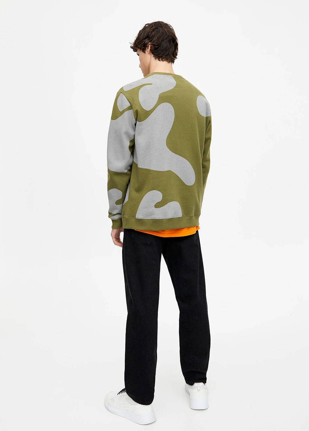 Зелений світшоти Pull & Bear малюнок без декору (247447060)