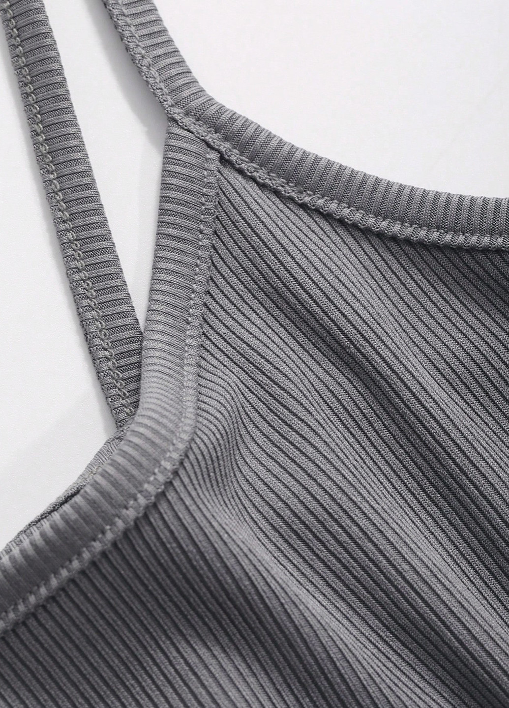 Світло-сіра кежуал сукня сукня-майка SHEIN однотонна