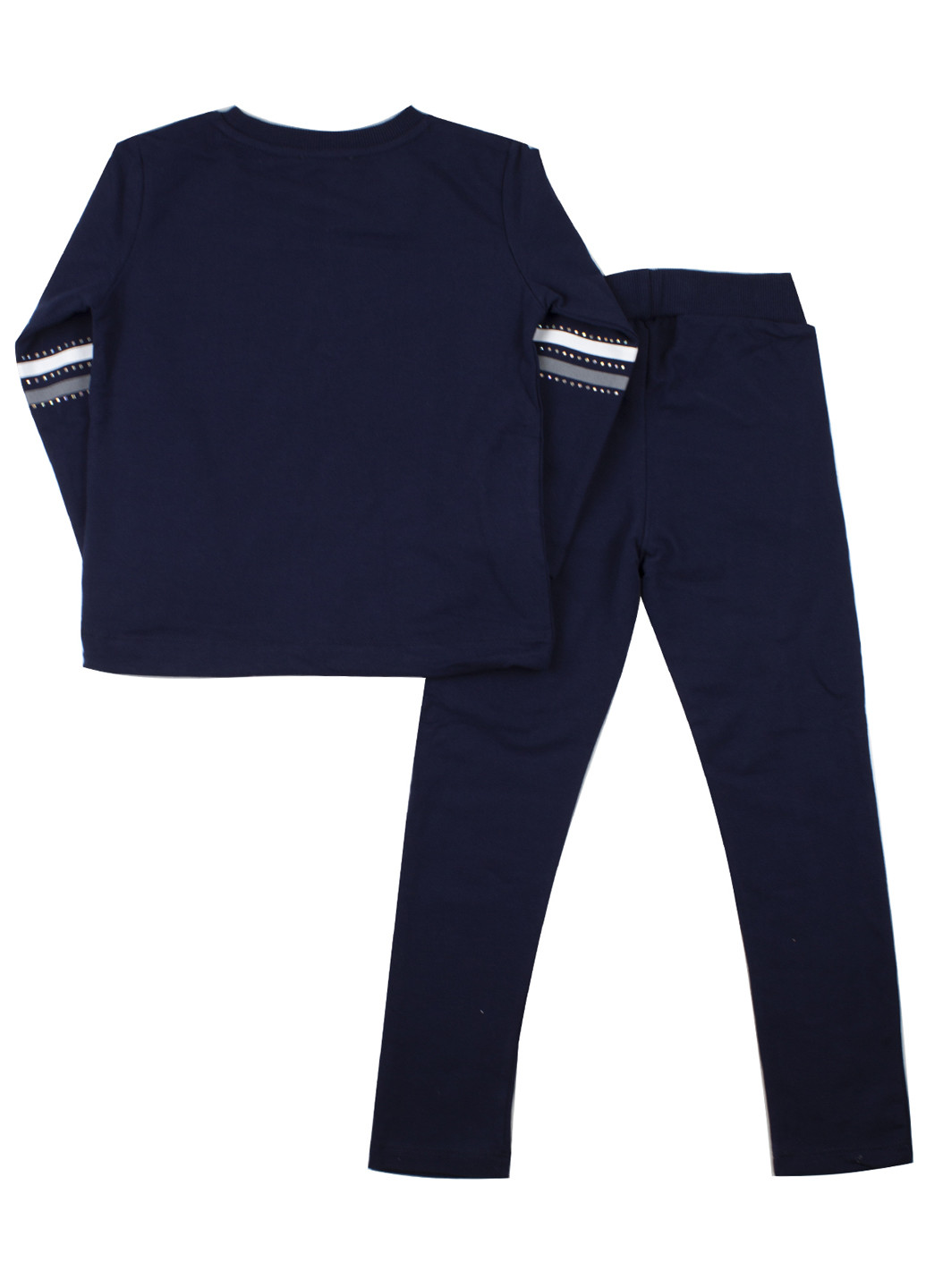 Темно-синий демисезонный костюм (свитшот, брюки) брючный Breeze
