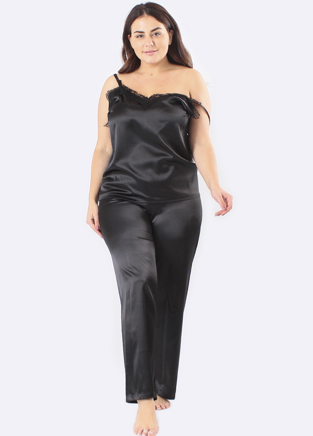 Сірий демісезонний комплект (топ, брюки, халат) Ghazel