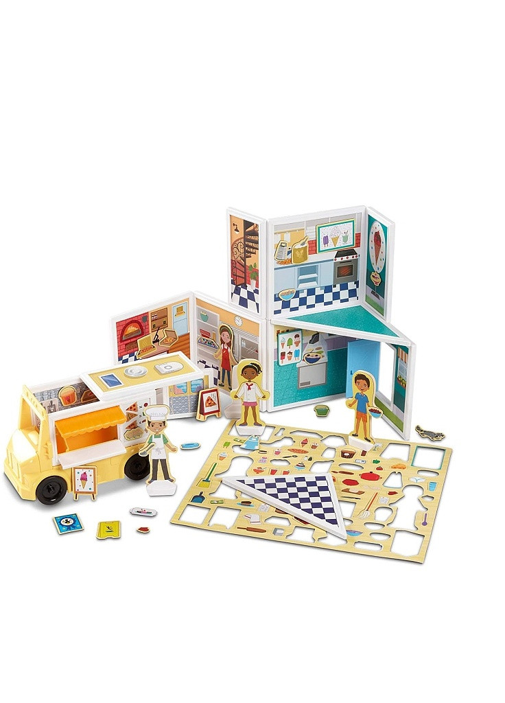Ігровий набір магнітний Магазин піци та морозива (MD30658) Melissa&Doug (254066557)