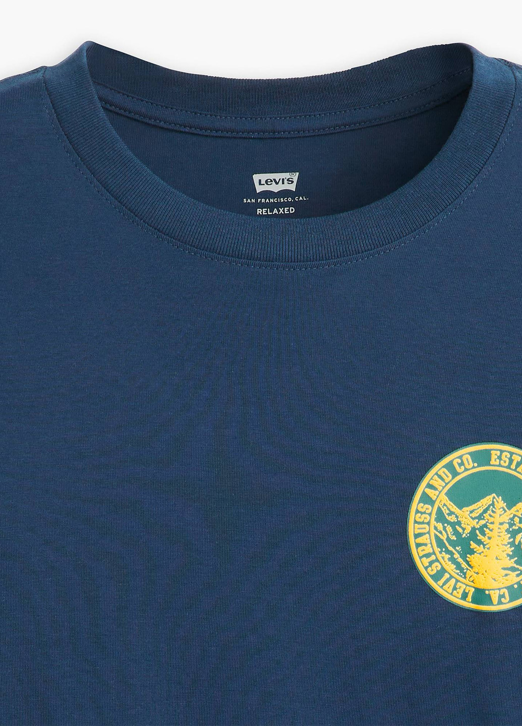 Синий демисезонный кэжуал лонгслив Levi's однотонный