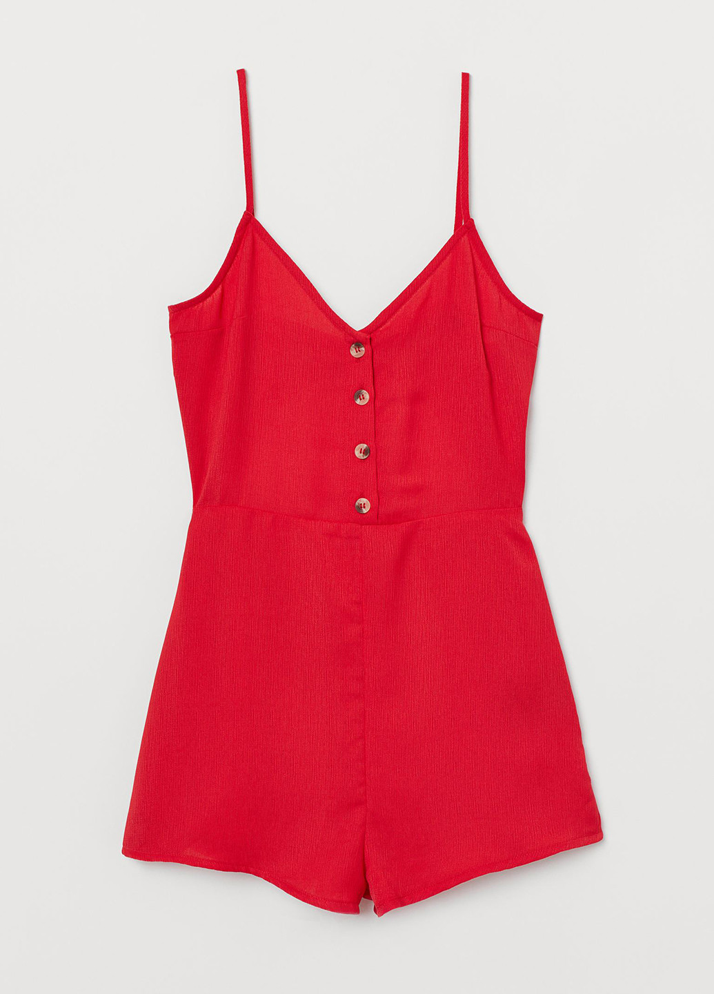 Комбинезон H&M комбинезон-шорты красный кэжуал полиэстер