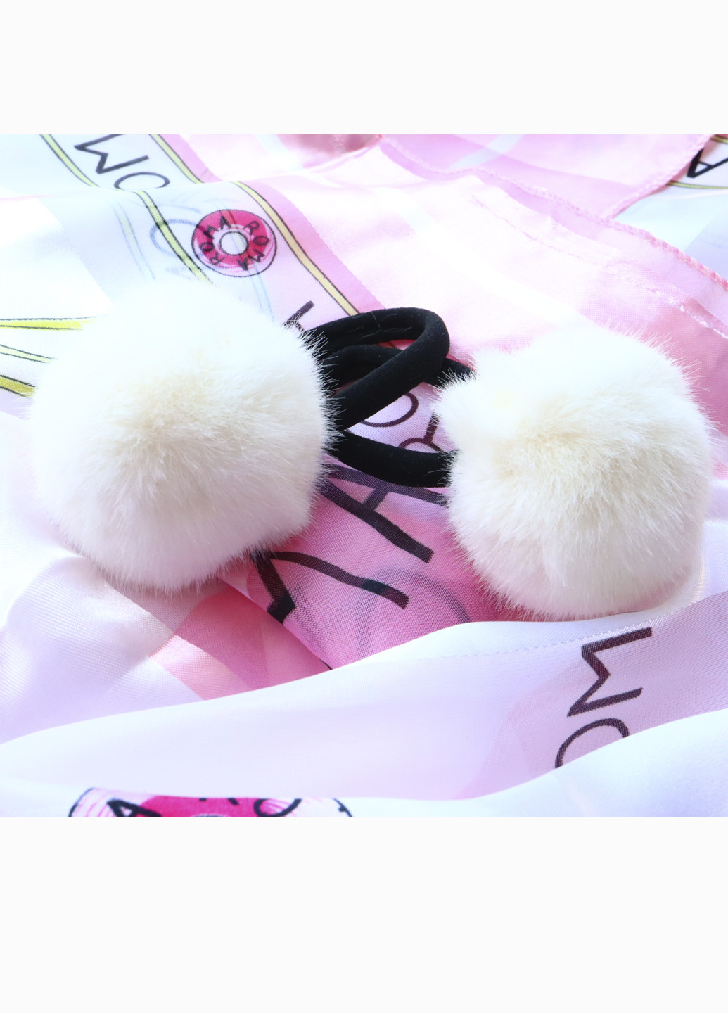 Набір гумок для волосся "Fluffy ball", білі, 2 шт Анна Ясеницька (254024890)