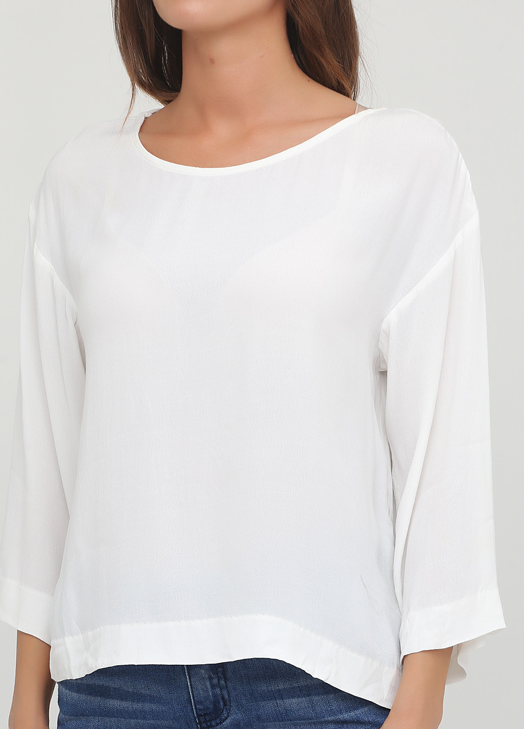 Белая демисезонная блуза Monki