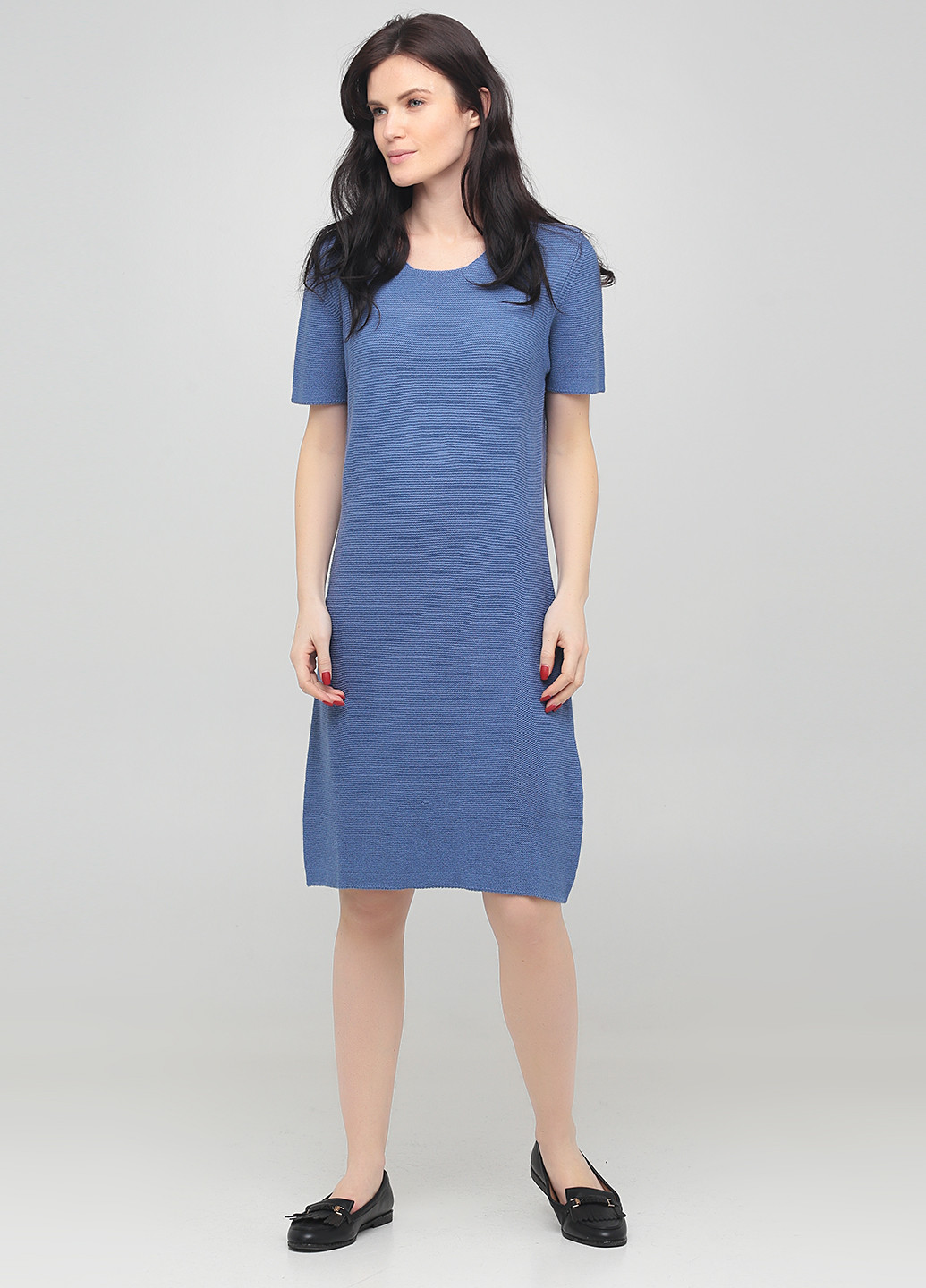 Синее кэжуал платье Suijo однотонное