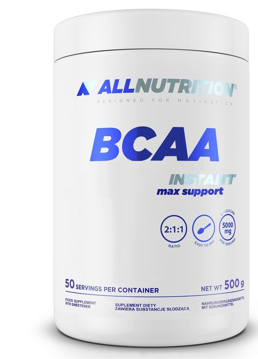 Амінокислоти BCAA Max Support Instant - 500g Buble Gum ] Allnutrition (231905301)
