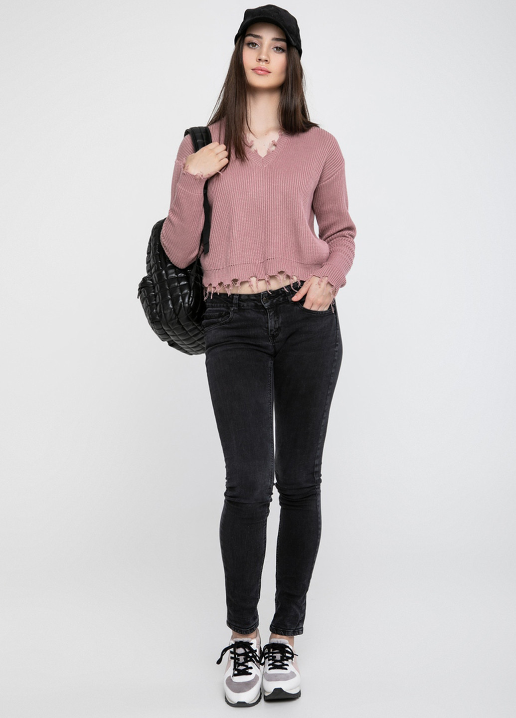 Темно-розовый демисезонный пуловер пуловер Sewel