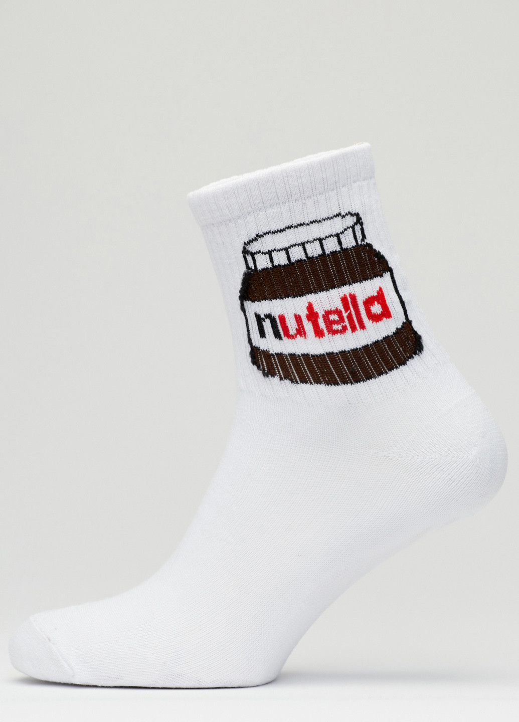 Шкарпетки Нутелла білі Rock'n'socks білі повсякденні