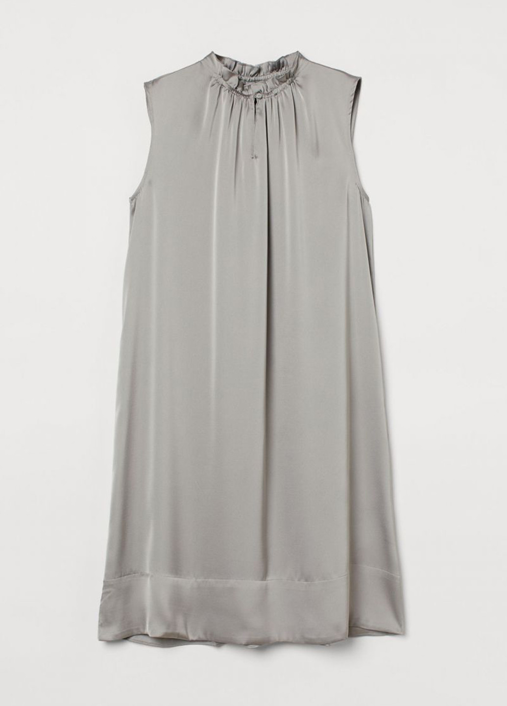 Сіра кежуал сукня H&M однотонна