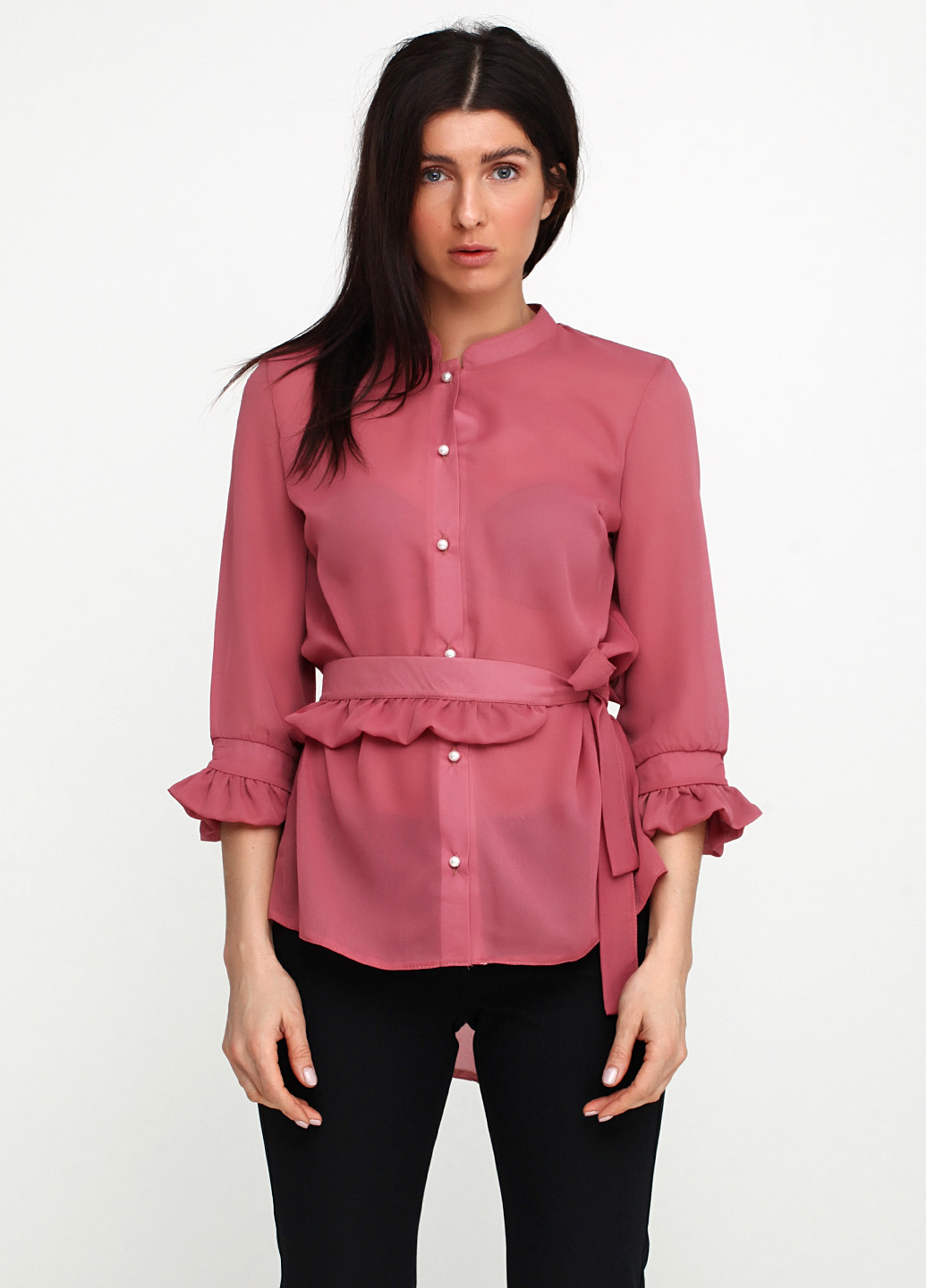 Темно-рожева демісезонна блуза LARIC