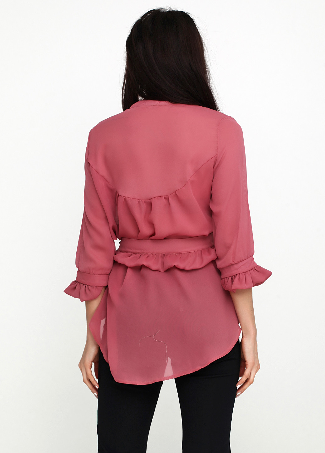 Темно-розовая демисезонная блуза LARIC
