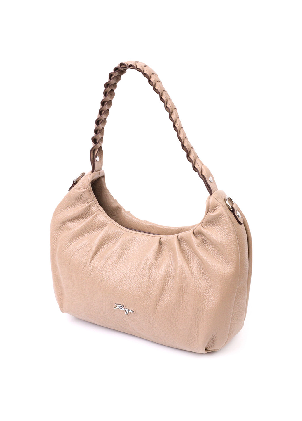 Женская кожаная сумка багет 30х19х8 см Karya (255710175)