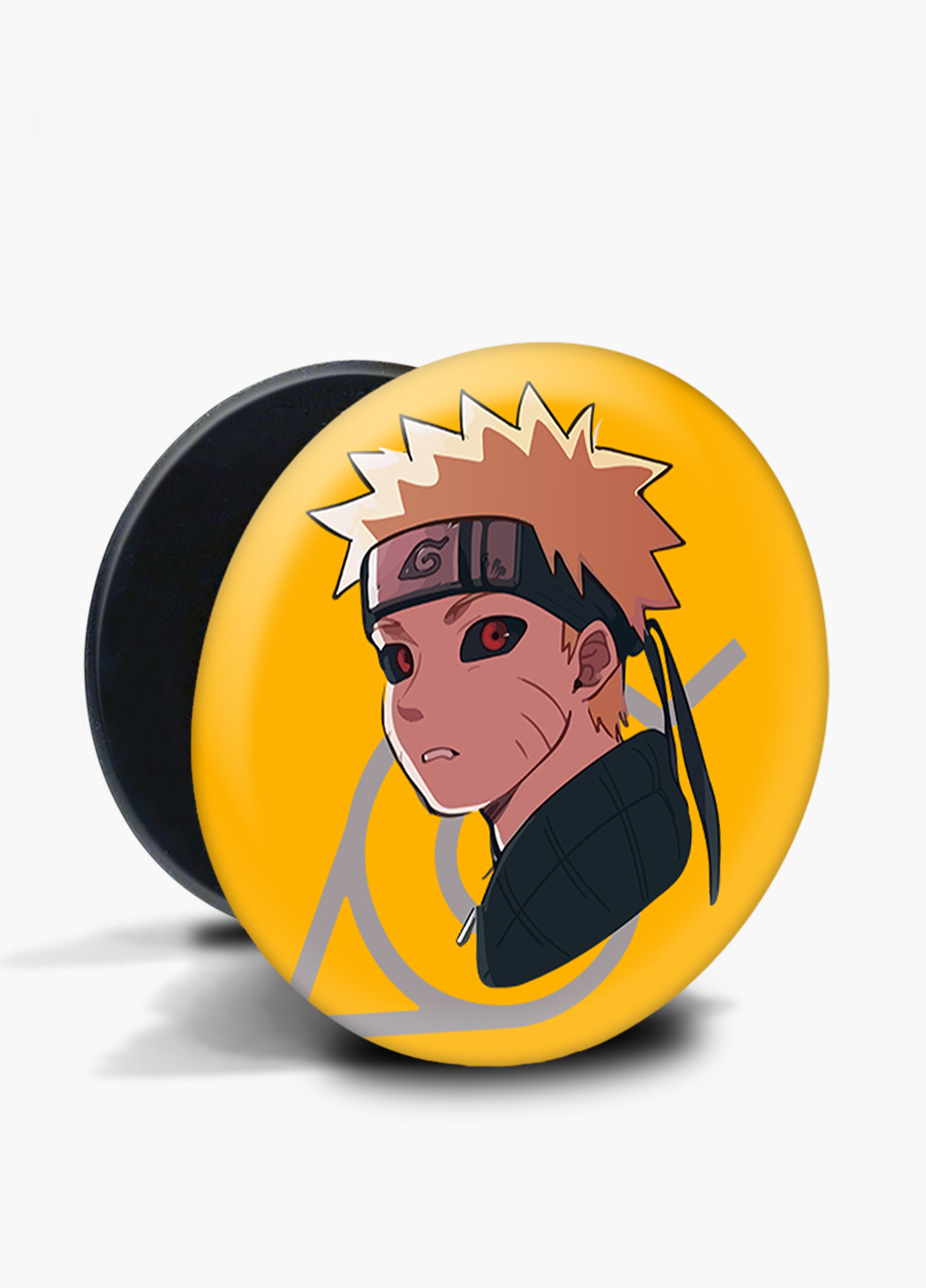 Попсокет (Popsockets) тримач для смартфону Ітачі Учіха (Itachi Uchiha) (8754-2822) Чорний MobiPrint (221548557)