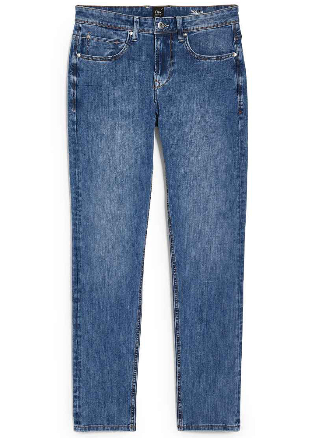 Синие демисезонные зауженные джинсы C&A