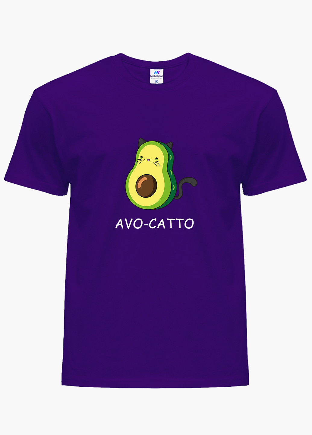 Фіолетова демісезонна футболка дитяча авокадо (avocado) (9224-1372) MobiPrint