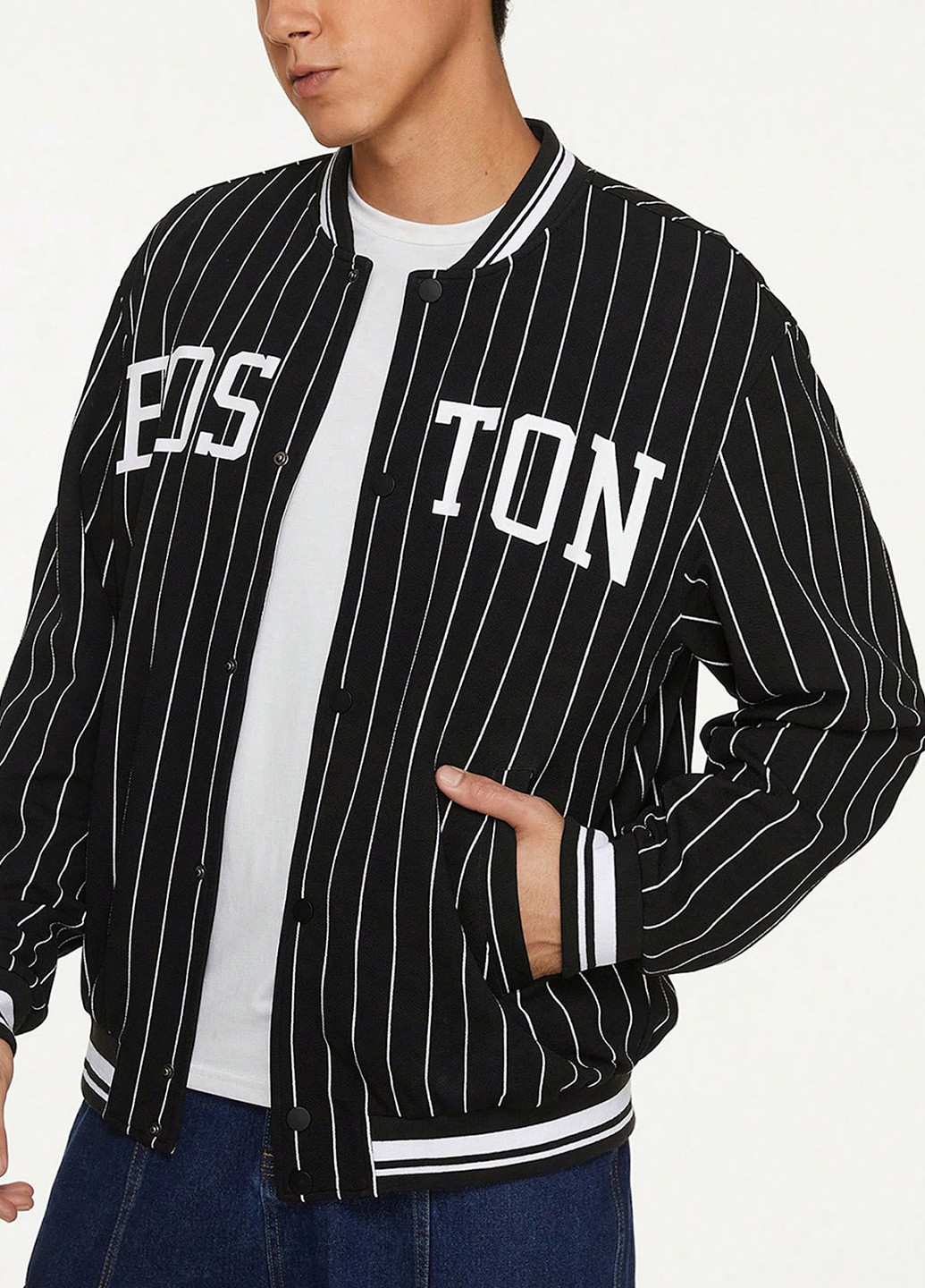 Бомбер SHEIN на кнопках (329841128)