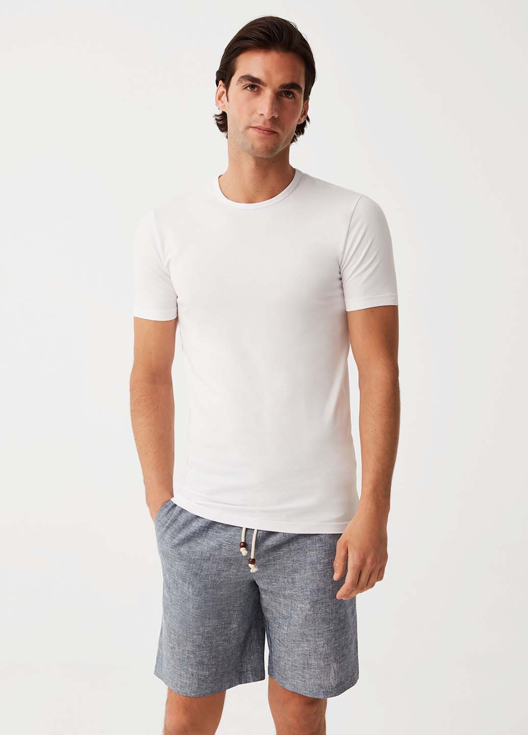 Молочная футболка OVS