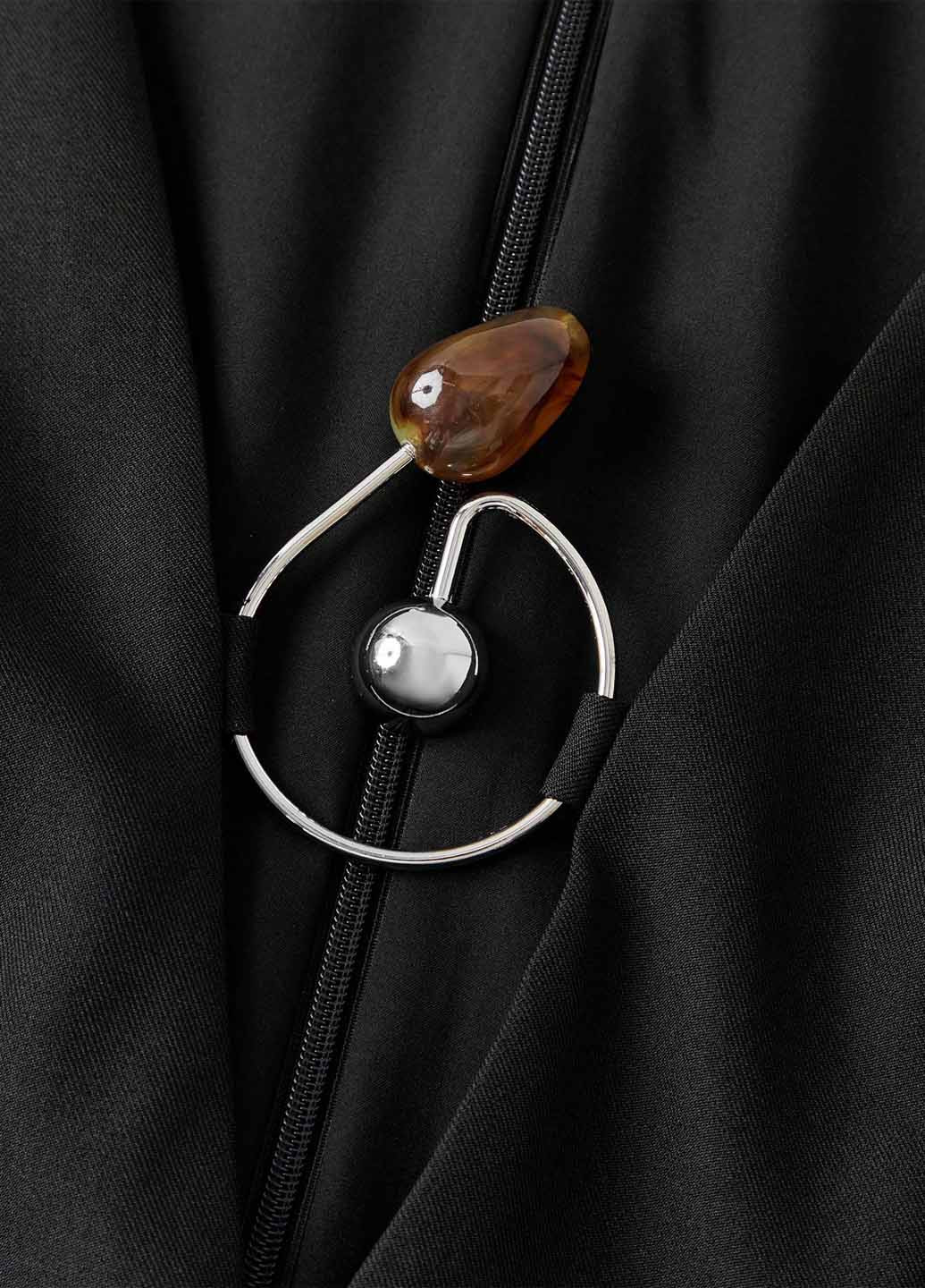 Чорна ділова, кежуал сукня SHEIN однотонна