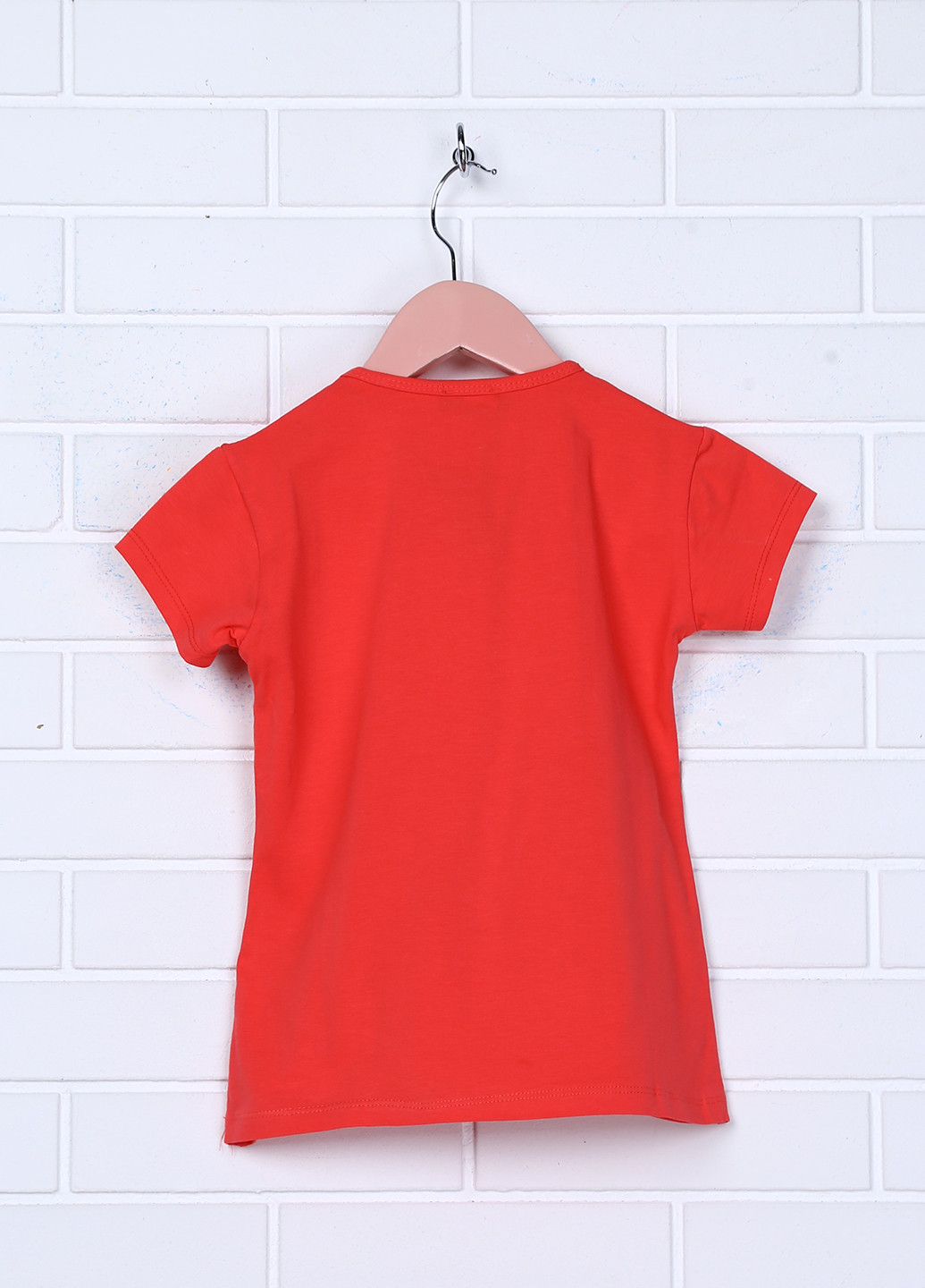 Красная летняя футболка с коротким рукавом Dofa Kids