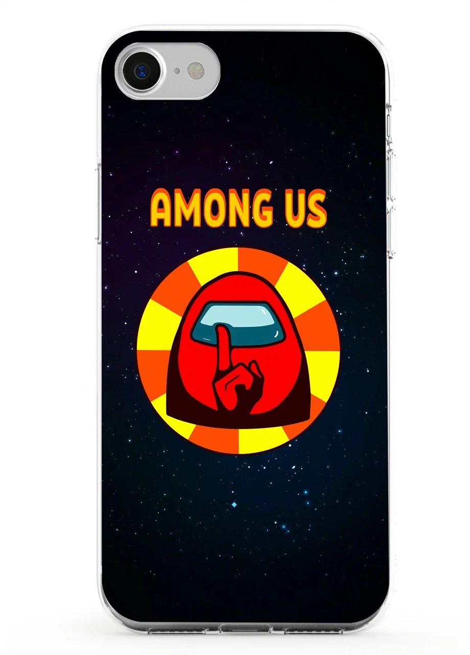 Чехол силиконовый Apple Iphone Xs Амонг Ас Красный (Among Us Red) (8938-2412) MobiPrint (219566161)