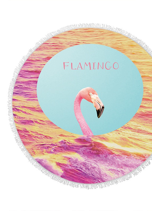 Пляжный коврик "Flamingo" из микрофибры, диаметр 150 см Bella Villa (253055490)