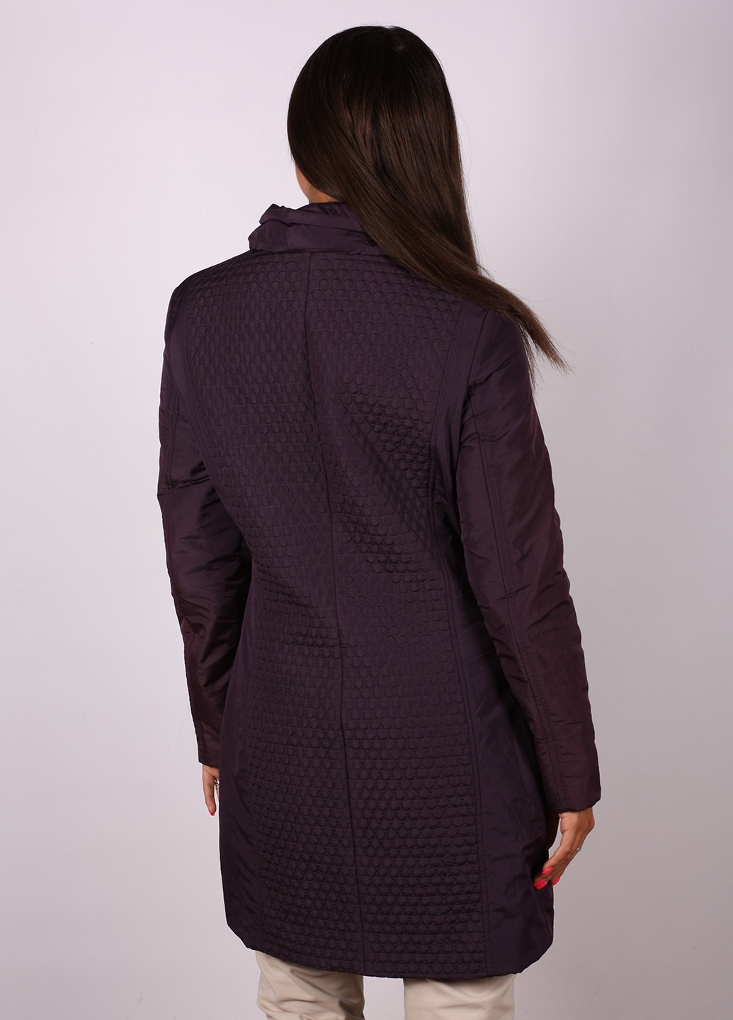 Фиолетовая демисезонная пальто LeeKosta