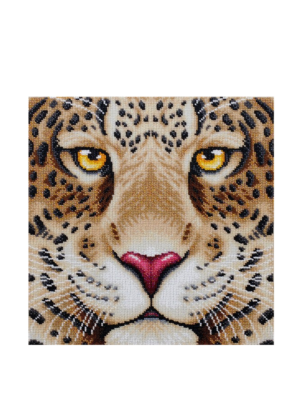 Схема для вишивки бісером Леопард, 40х40 см ВДВ (292304415)