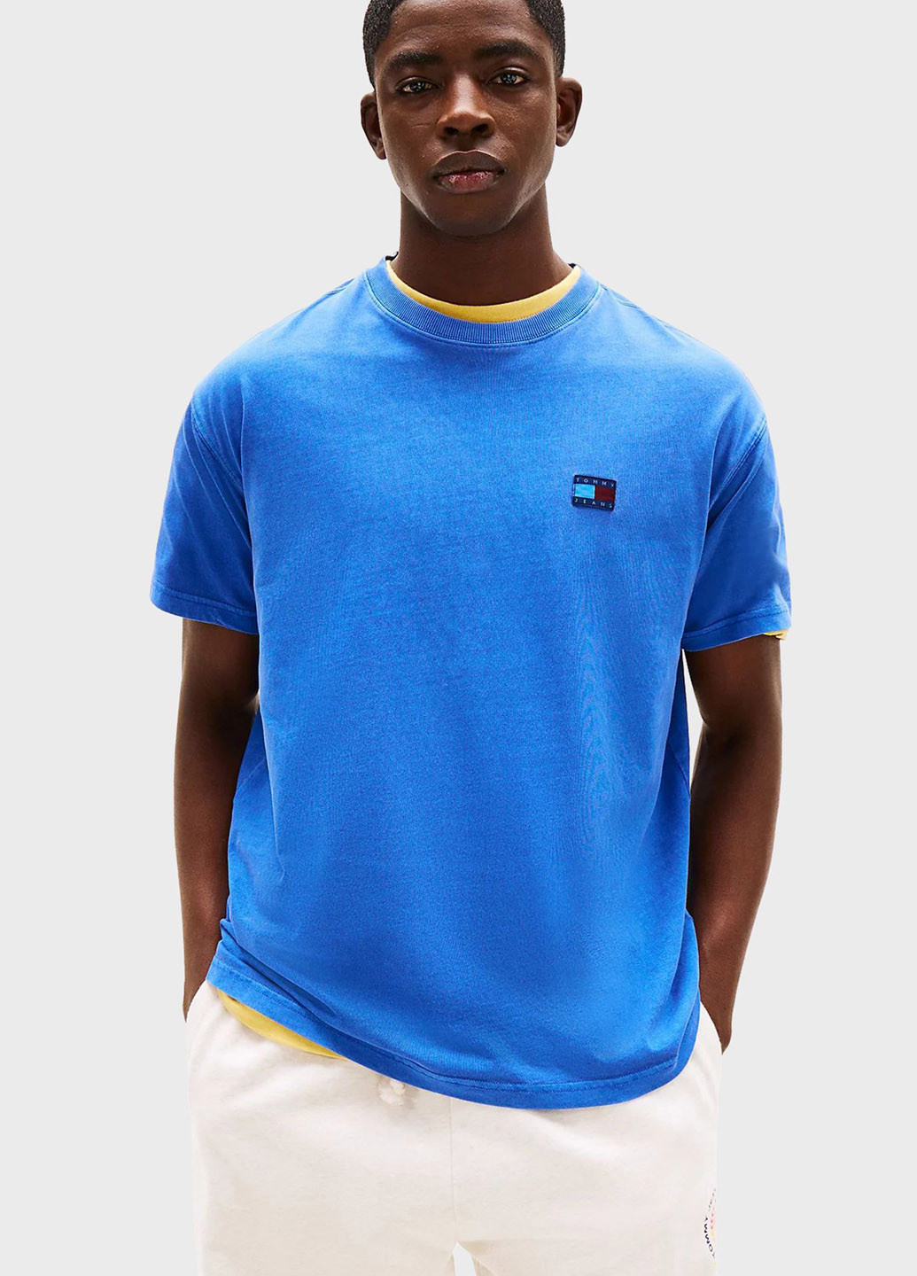 Темно-голубая футболка Tommy Jeans