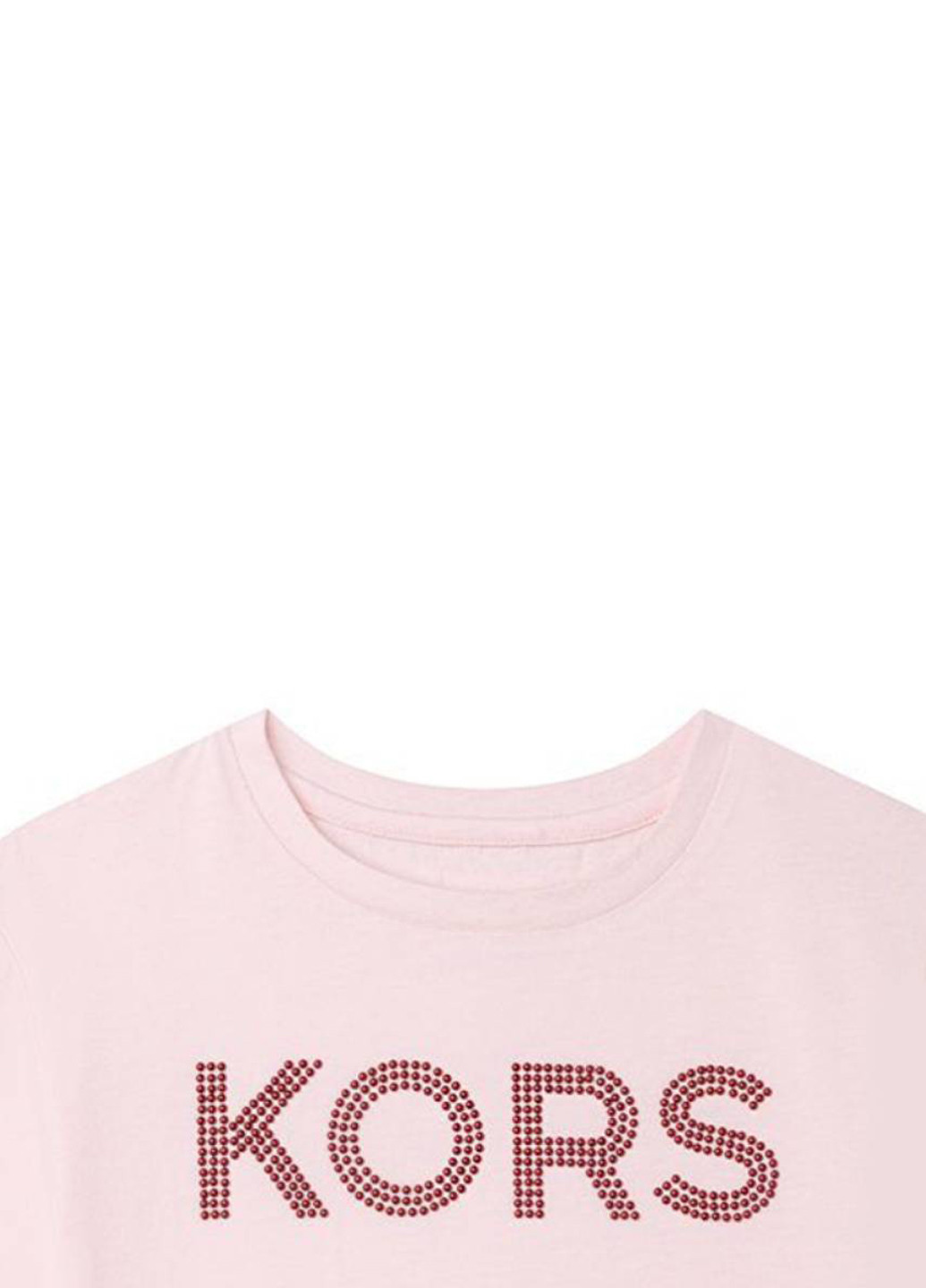 Розовая демисезонная футболка Michael Kors