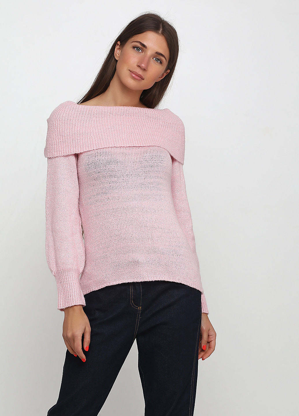 Розовый демисезонный свитер джемпер Alya by Francesca`s