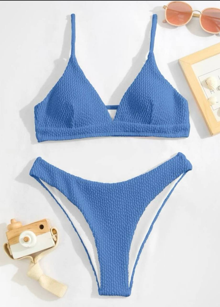 Блакитний літній ніжний жіночий купальник No Brand
