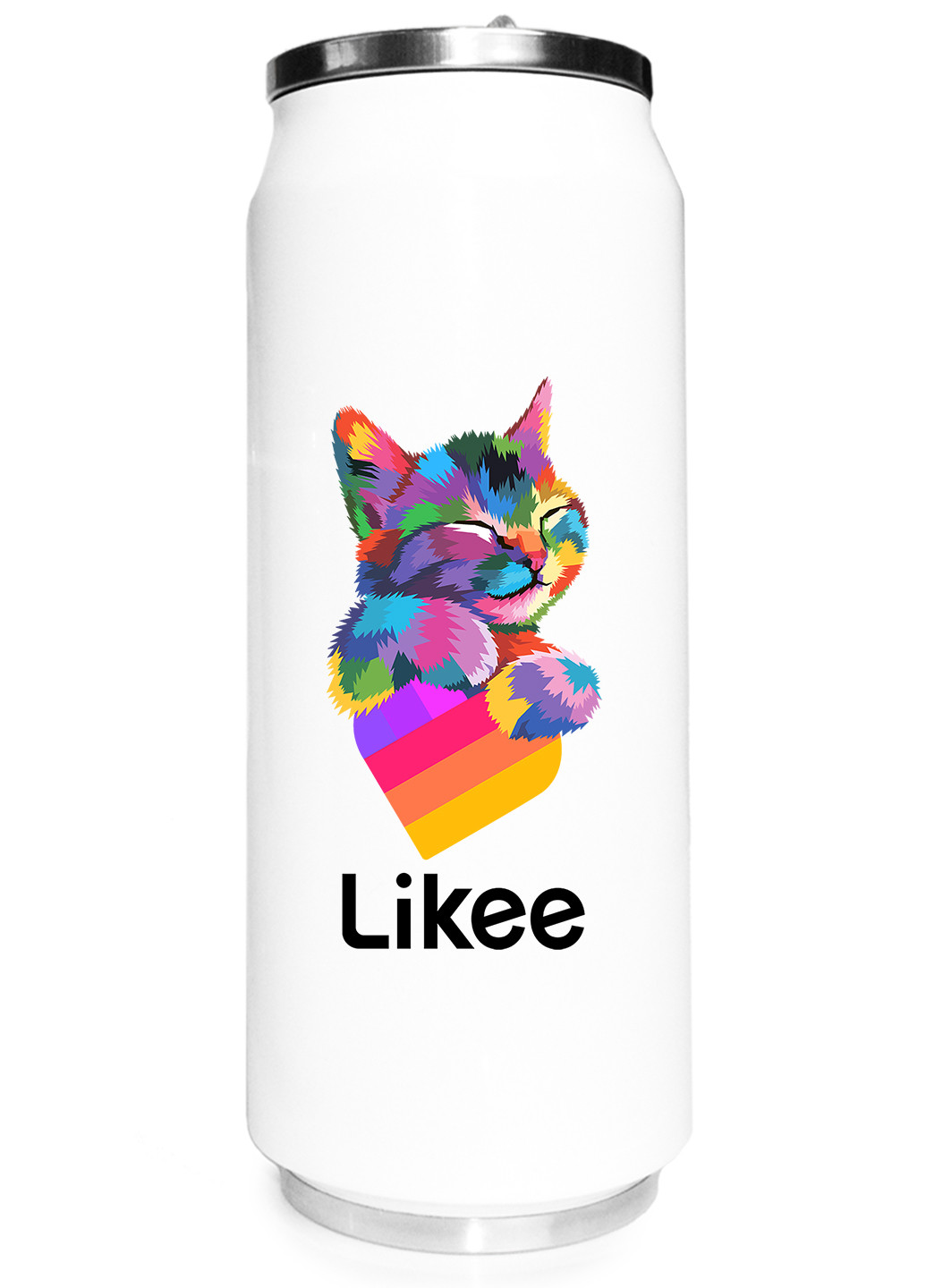 Термобанка Лайк Котик (Likee Cat) (31091-1040) термокружка MobiPrint (218988311)