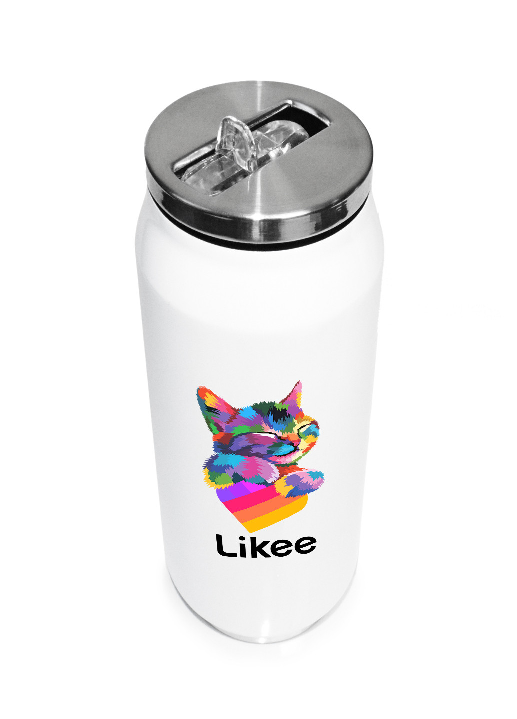 Термобанка Лайк Котик (Likee Cat) (31091-1040) термокружка MobiPrint (218988311)