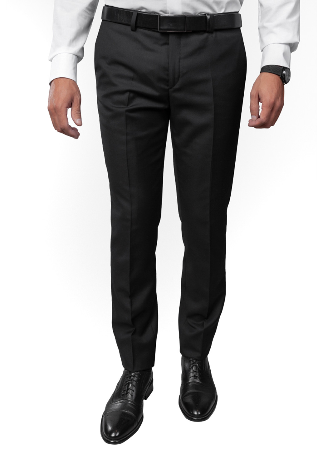 Черные классические демисезонные прямые брюки Arber