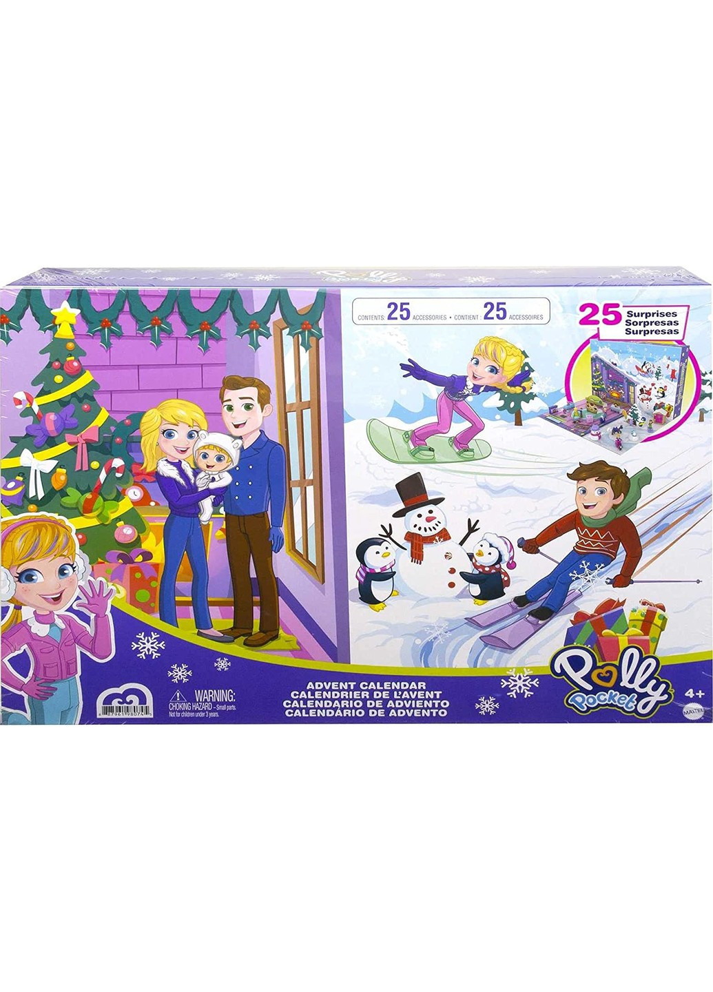 Ігровий набір Полі Покет Polly Pocket Advent Calendar Адвент календар (GYW07) Mattel (255665519)