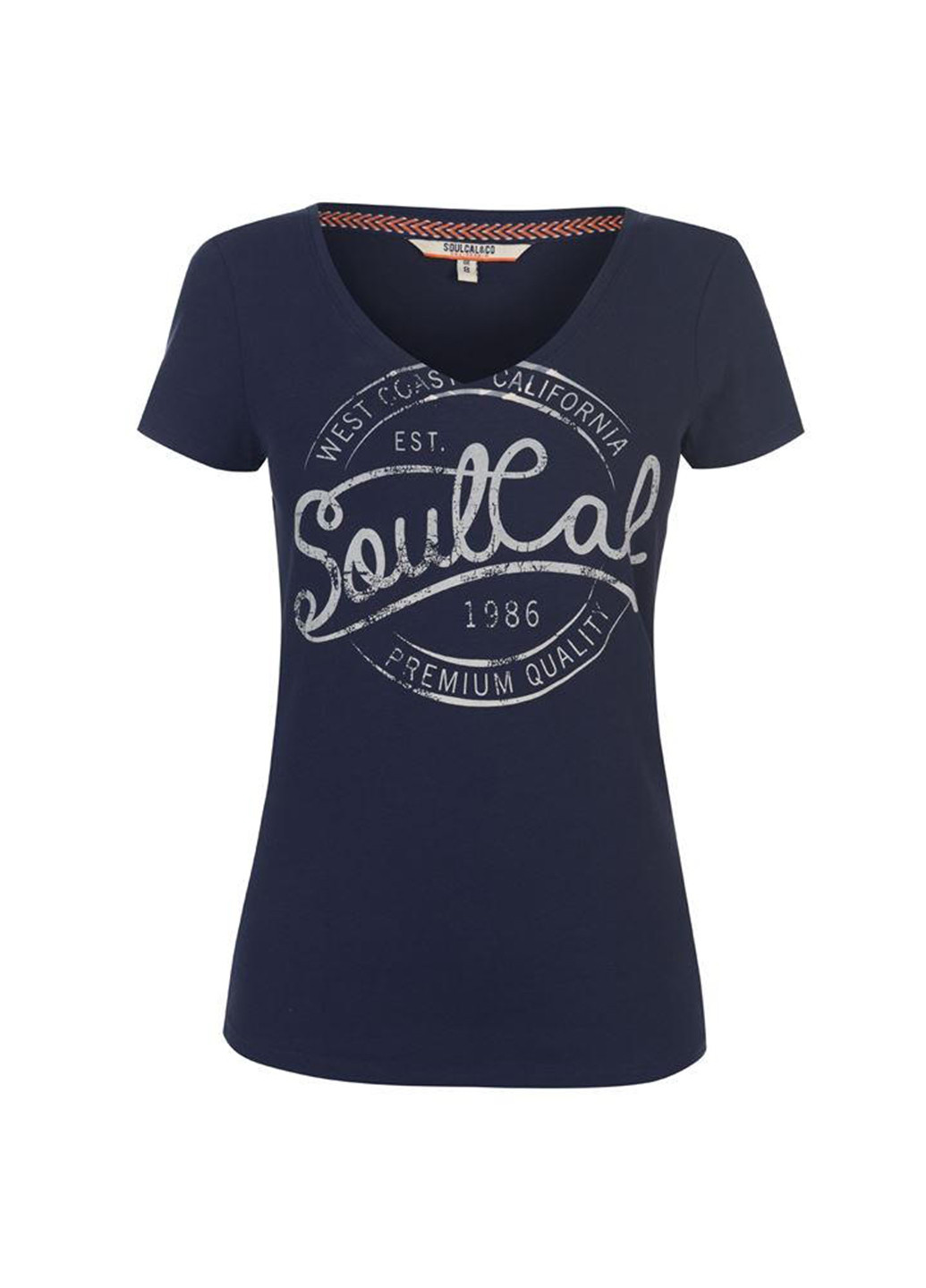 Темно-синяя летняя футболка Soulcal & Co