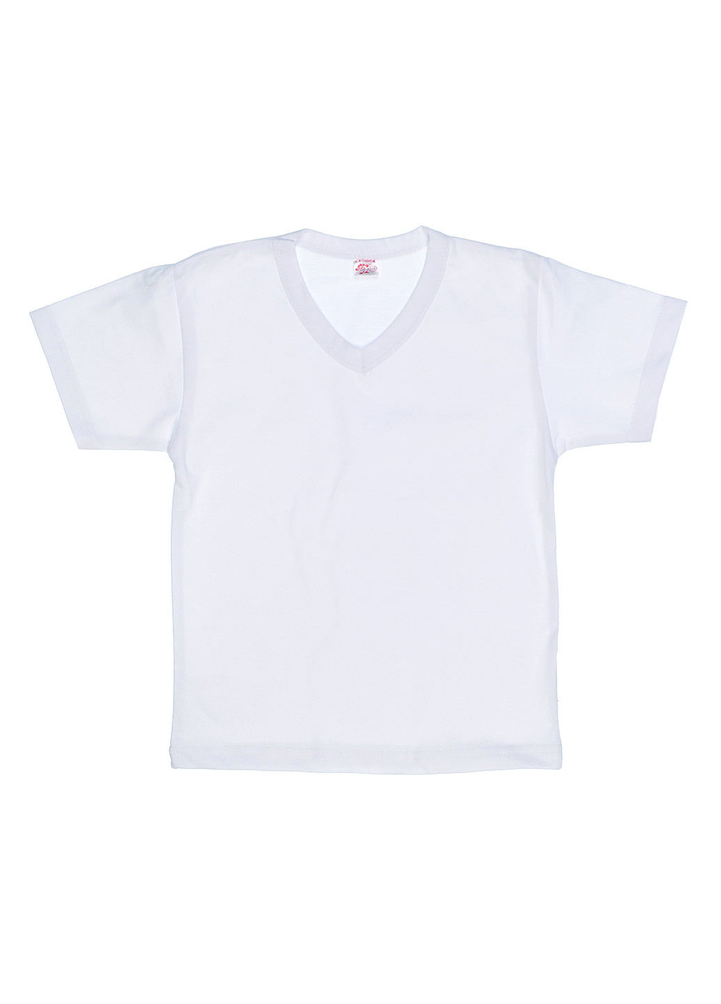 Белая летняя футболка с коротким рукавом Татошка
