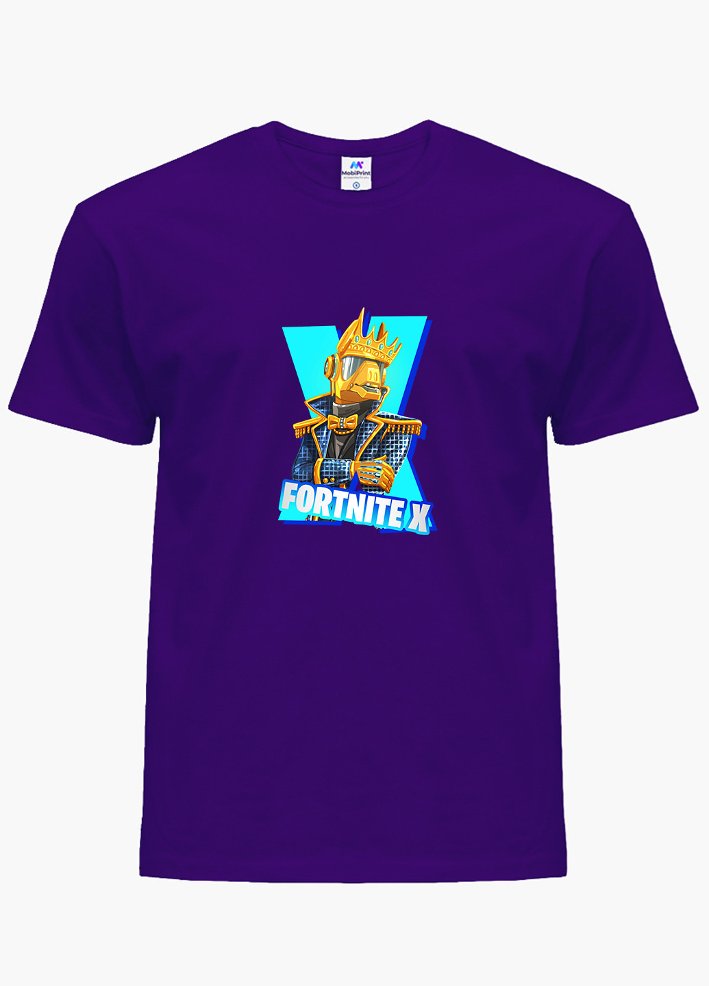 Фіолетова демісезонна футболка дитяча фортнайт (fortnite) (9224-1196) MobiPrint
