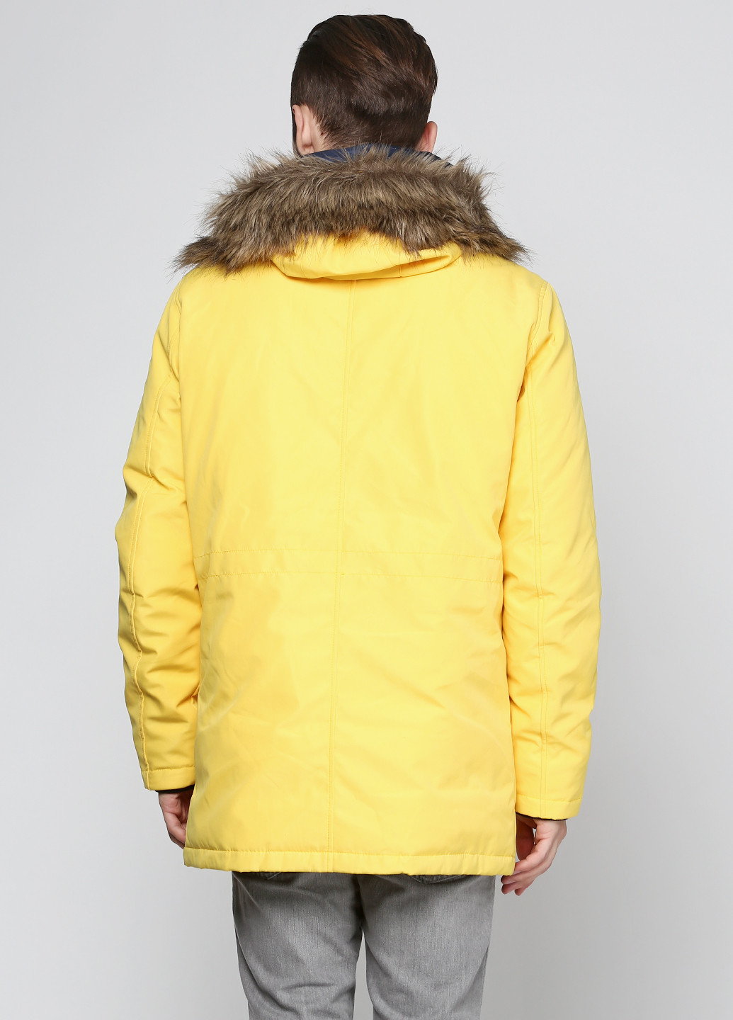 Желтая зимняя куртка Jack & Jones