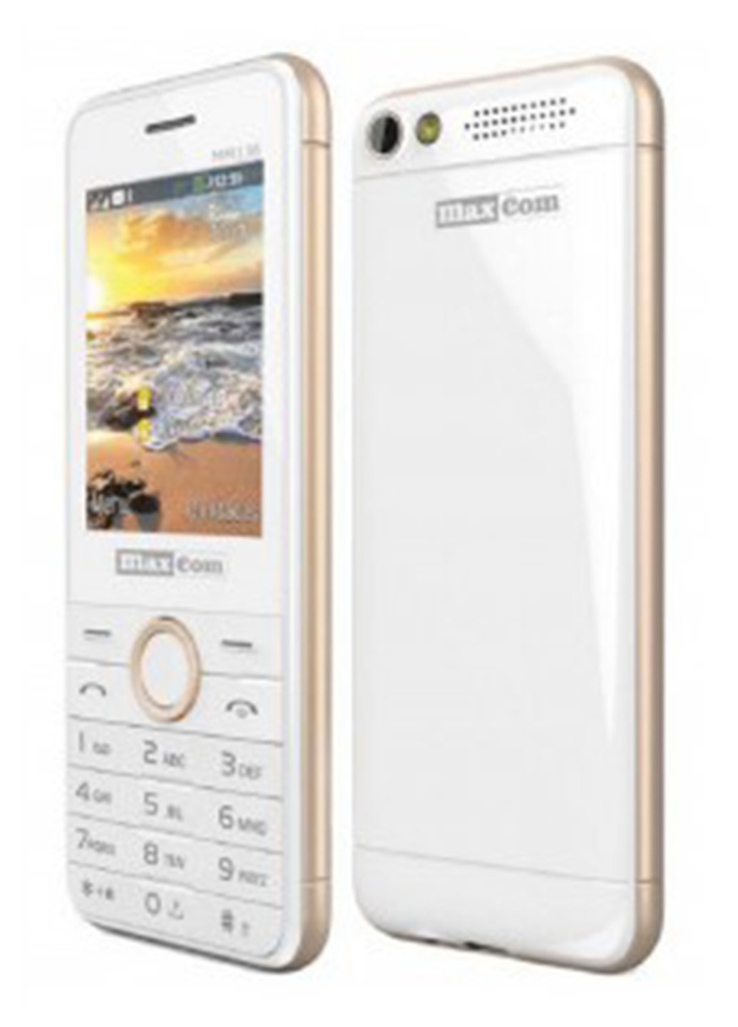 Мобильный телефон Maxcom mm136 white-gold (132824473)