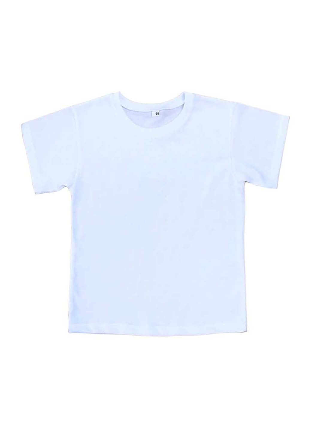 Белая летняя футболка с коротким рукавом BabiesBerries