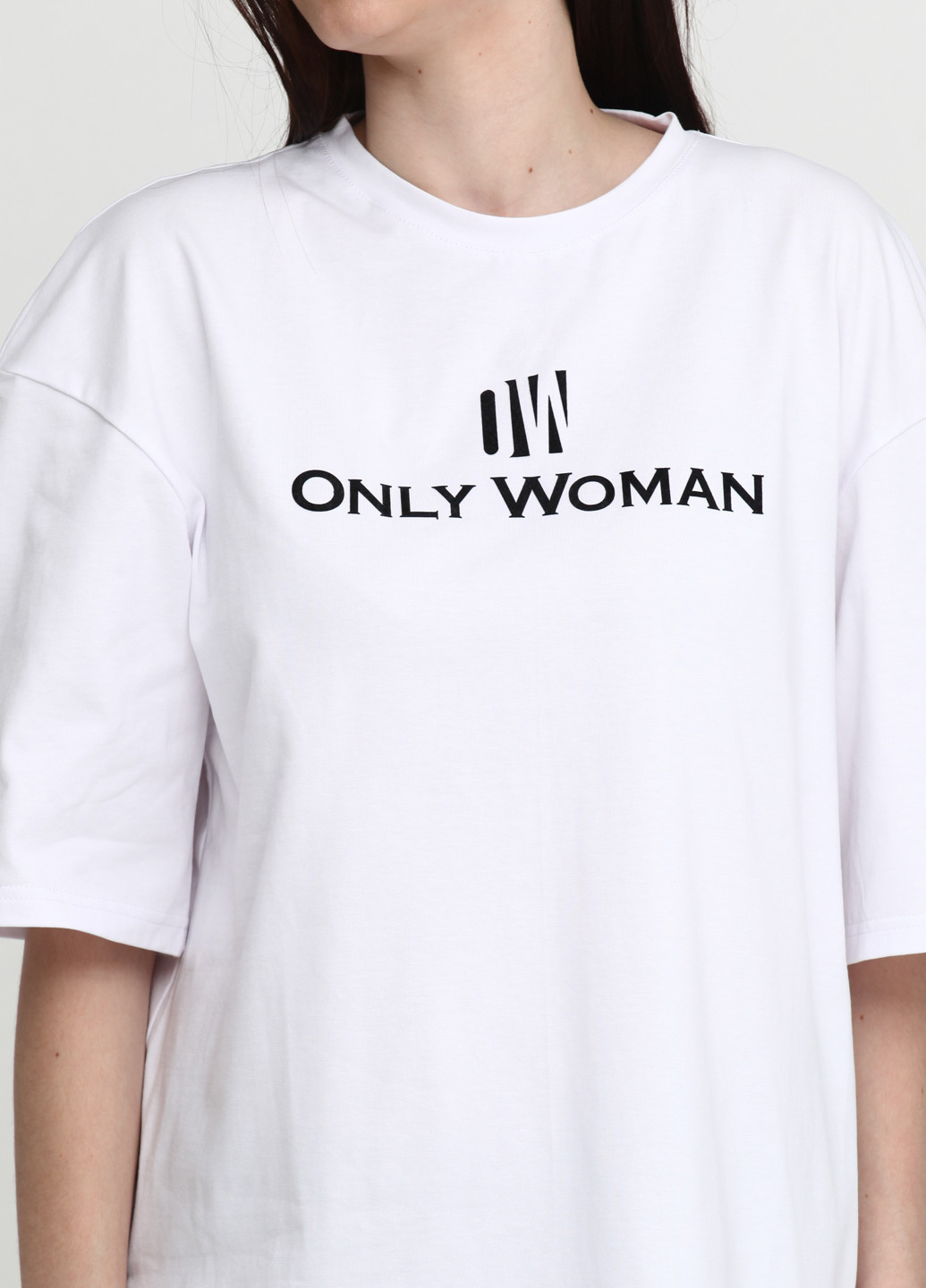 Біла літня футболка Only Woman