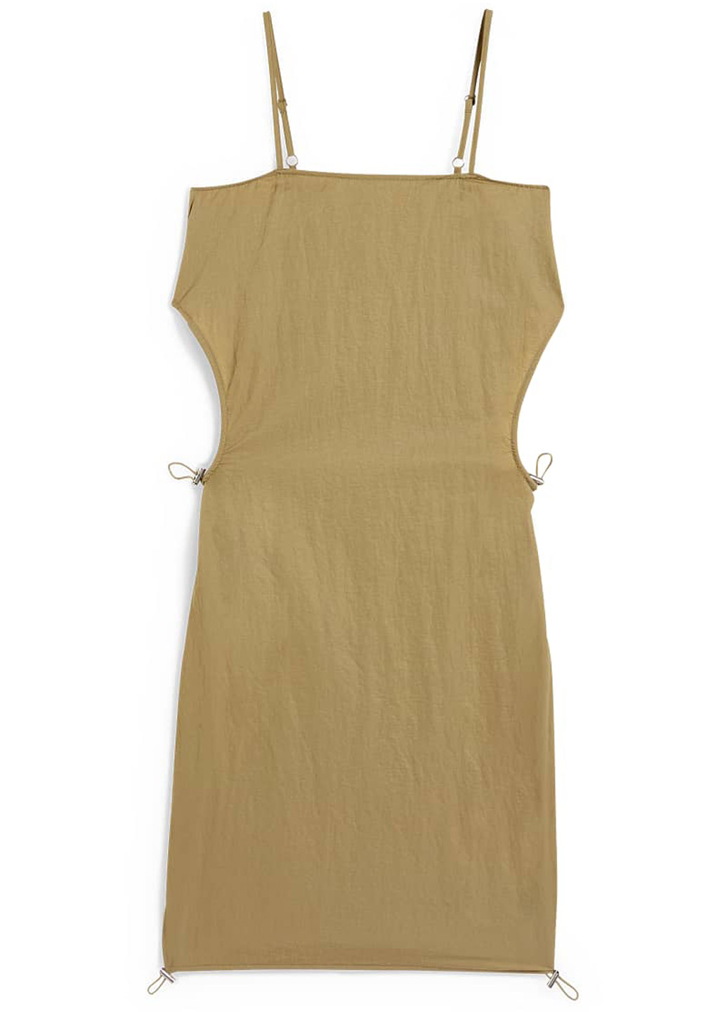 Оливковое кэжуал платье C&A однотонное
