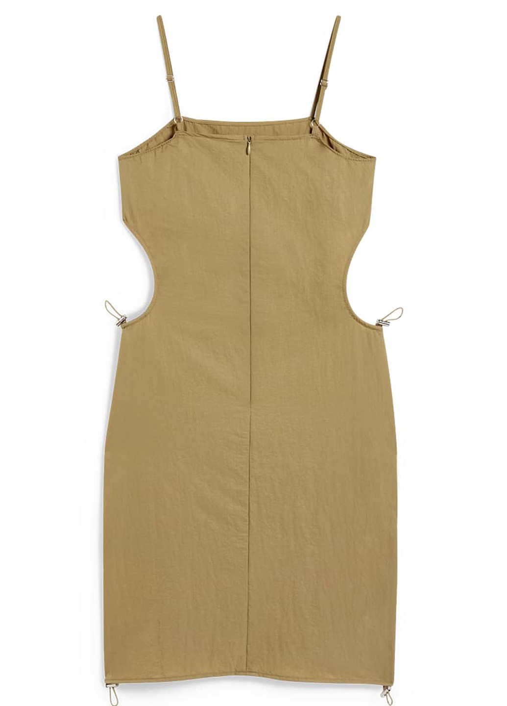 Оливковое кэжуал платье C&A однотонное