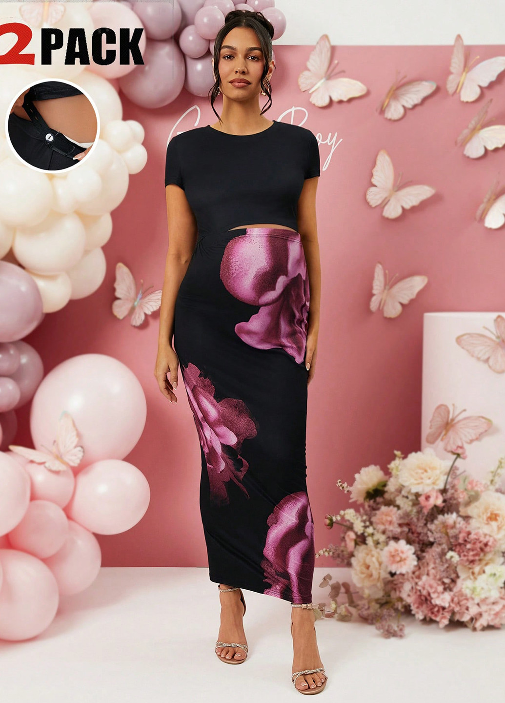 Костюм для беременных (топ, юбка) SHEIN (367435713)